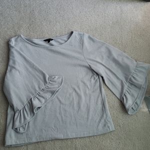 Cute bell - frilly arm banana republic top